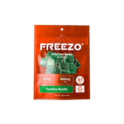 FREEZO 20MG LIVE RESIN GUMMIES (20CT/BAG , 400MG/BAG)