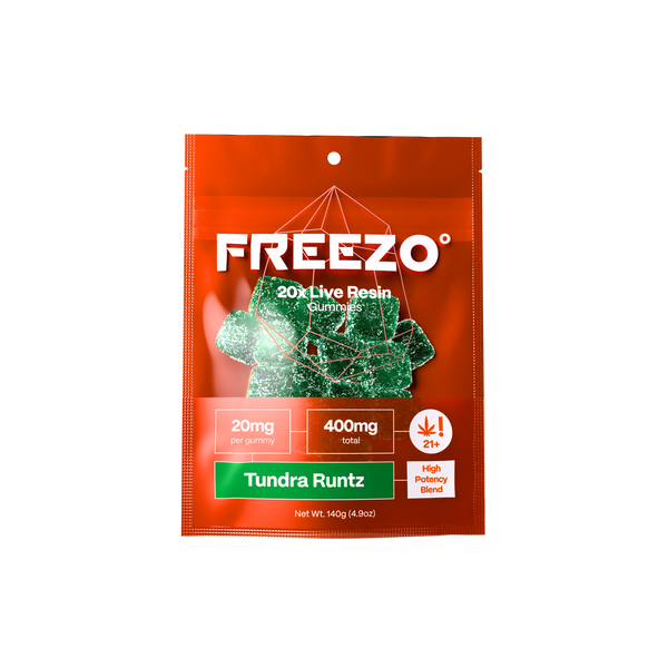 FREEZO 20MG LIVE RESIN GUMMIES (20CT/BAG , 400MG/BAG)