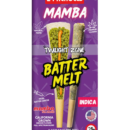MAMBA BETTER MELT 2.5 GRAM THC-A HASH BATTER PRE ROLL (2CT/PACK)