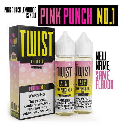 Twist E-Juice 60ML TWIST PINK PUNCH NO. 1 3MG E-JUICE 60ML 704751829216