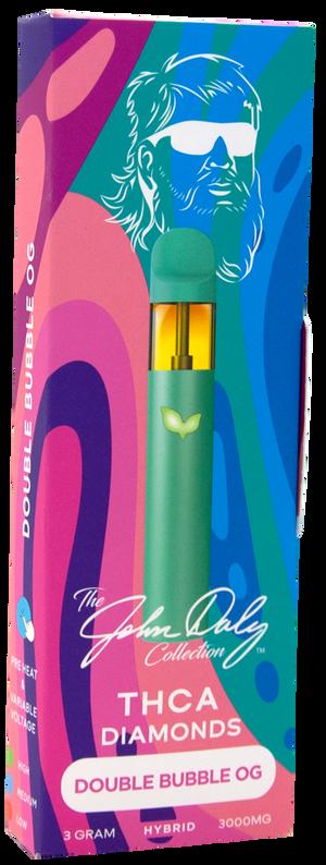 URB THE JOHN DALY COLLECTION THCA DIAMONDS 3 GRAM DISPOSABLE DOUBLE BUBBLE OG (HYBRID) 810088845703