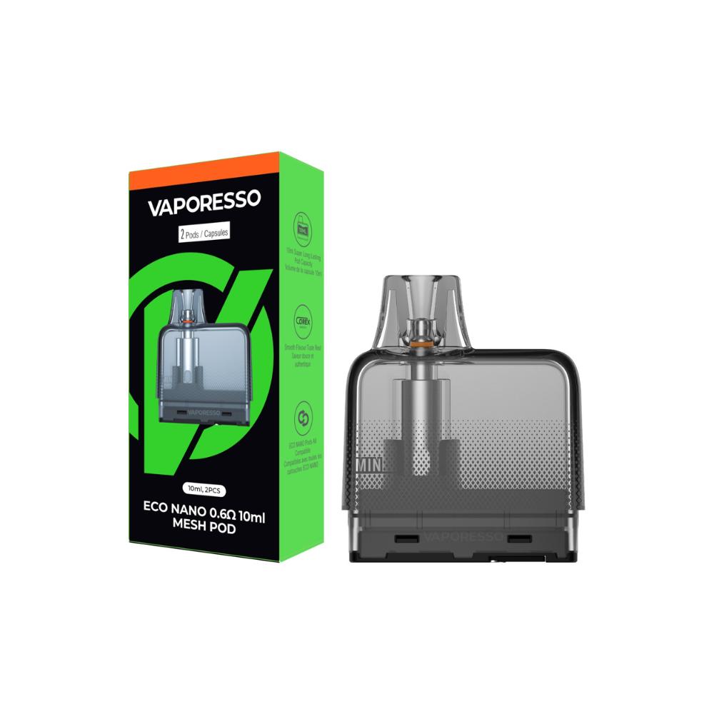 VAPORESSO ECO NANO POD 0.6 OHM 10ML 2PC/PACK