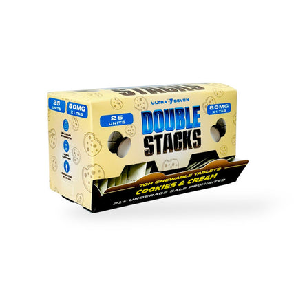 ULTRA 7 SEVEN DOUBLE STACKS 80MG 7OH CHEWABLE TABLETS (25CT/BOX)