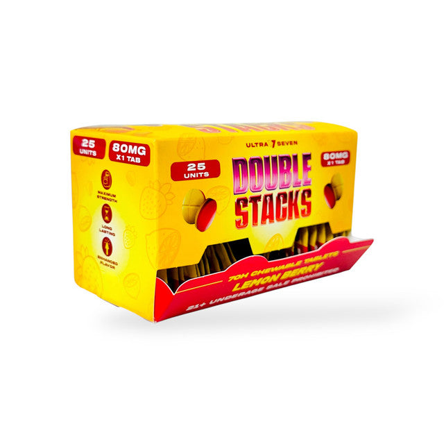 ULTRA 7 SEVEN DOUBLE STACKS 80MG 7OH CHEWABLE TABLETS (25CT/BOX)