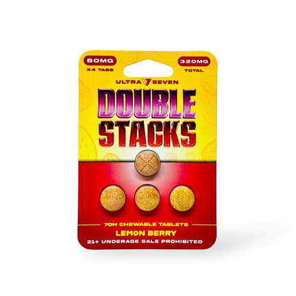 ULTRA 7 SEVEN DOUBLE STACKS 80MG 7OH CHEWABLE TABLETS (4CT/PK, 320MG/PK)