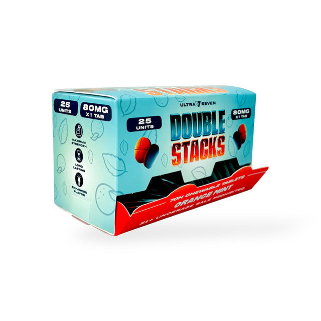 ULTRA 7 SEVEN DOUBLE STACKS 80MG 7OH CHEWABLE TABLETS (25CT/BOX)