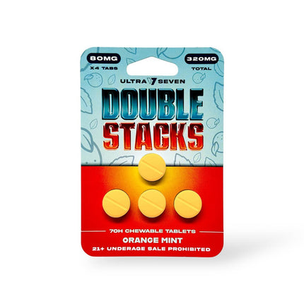 ULTRA 7 SEVEN DOUBLE STACKS 80MG 7OH CHEWABLE TABLETS (4CT/PK, 320MG/PK)