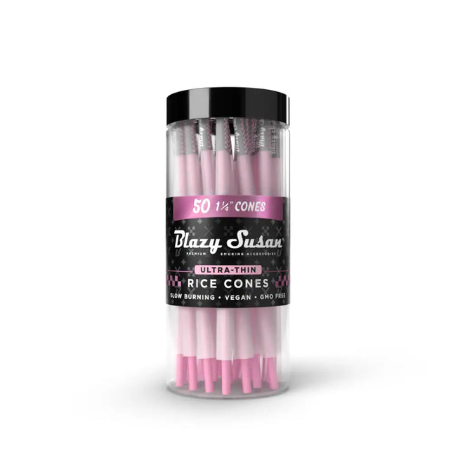 BLAZY SUSAN ULTRA THIN RICE ROLLING PAPERS 1 1/4 (50CT)