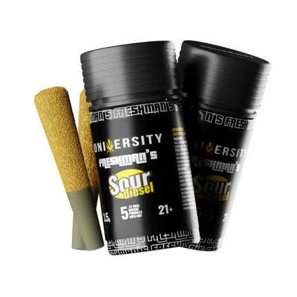 UNIVERSITY THCA FRESHMAN'S PRE-ROLLS (5 X 0.7G EACH) PER JAR