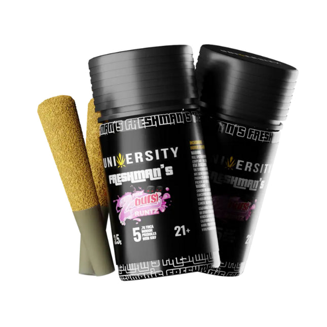 UNIVERSITY THCA FRESHMAN'S PRE-ROLLS (5 X 0.7G EACH) PER JAR