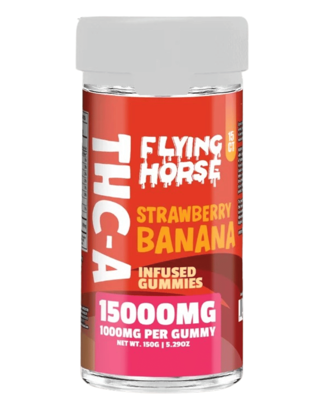 FLYING HORSE 15000MG THC-A GUMMIES (15CT JAR)