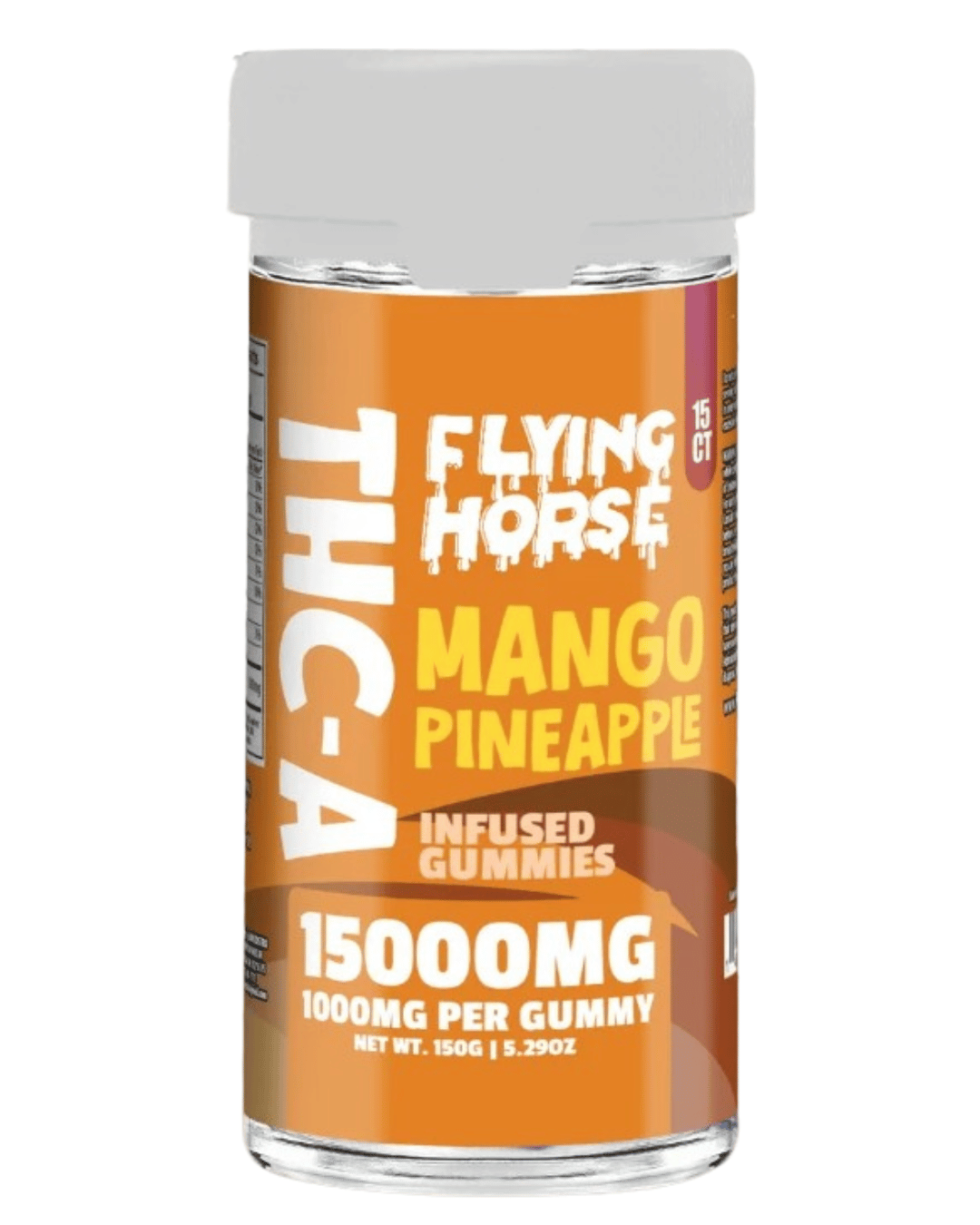 FLYING HORSE 15000MG THC-A GUMMIES (15CT JAR)