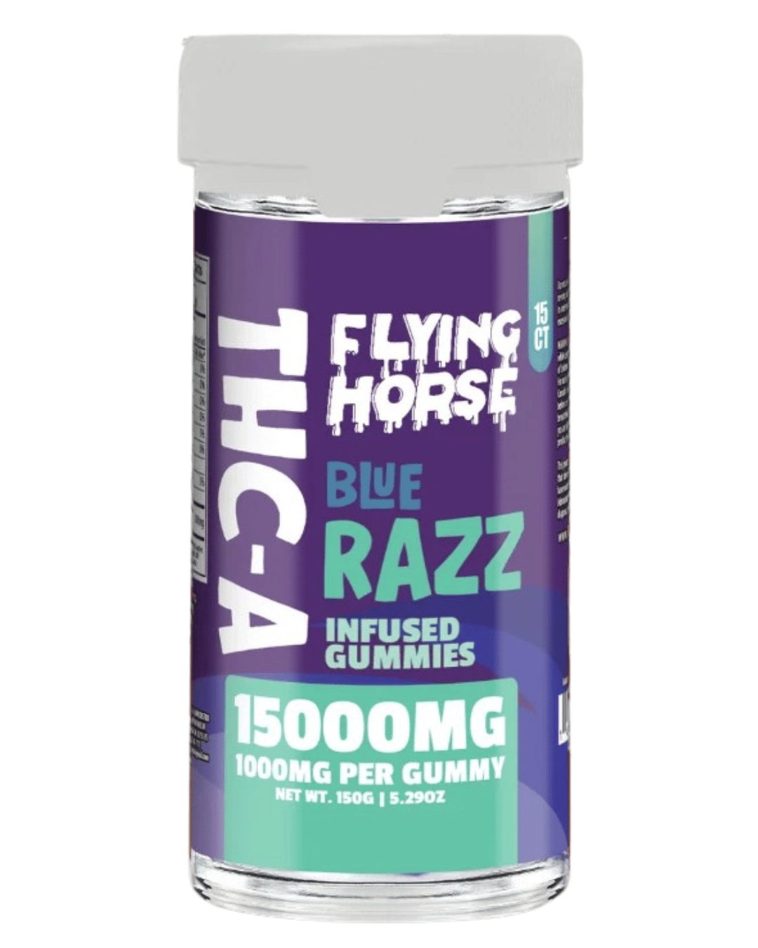 FLYING HORSE 15000MG THC-A GUMMIES (15CT JAR)