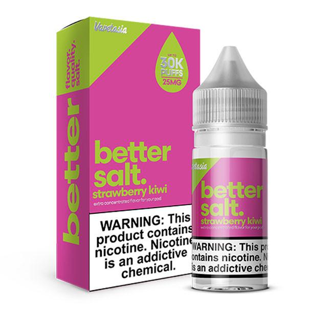VAPETASIA BETTER SALT. 30ML SALT NIC STRAWBERRY KIWI 25MG 810109304776