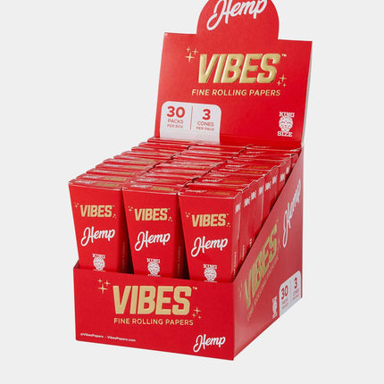 VIBES PRE-ROLLED CONES KING SIZE 8 PACK HEMP 810055135059