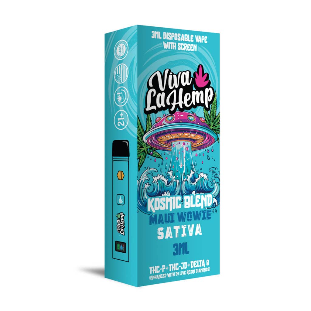 VIVA LA HEMP 3ML KOSMIC BLEND DISPOSABLE (THC-P THC-JD, D-8) Rising Wholesale Inc. VIVA LA HEMP 3ML KOSMIC BLEND DISPOSABLE (THC-P THC-JD, D-8) Rising Wholesale Inc.