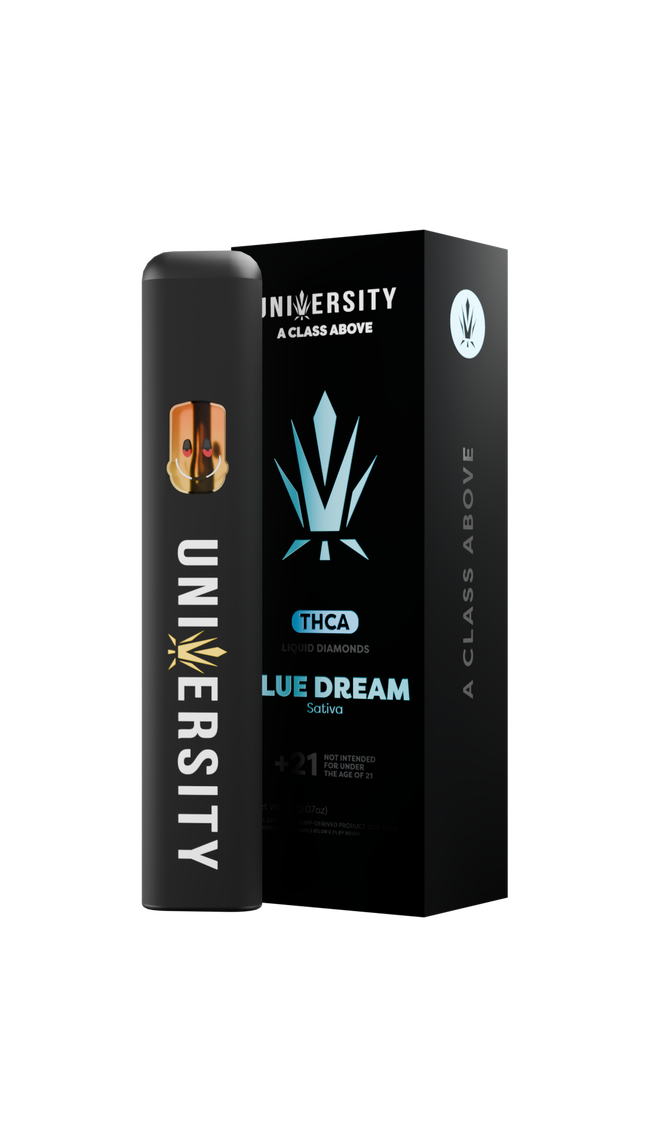 UNIVERSITY THC-A LIQUID DIAMONDS 2 GRAM DISPOSABLE