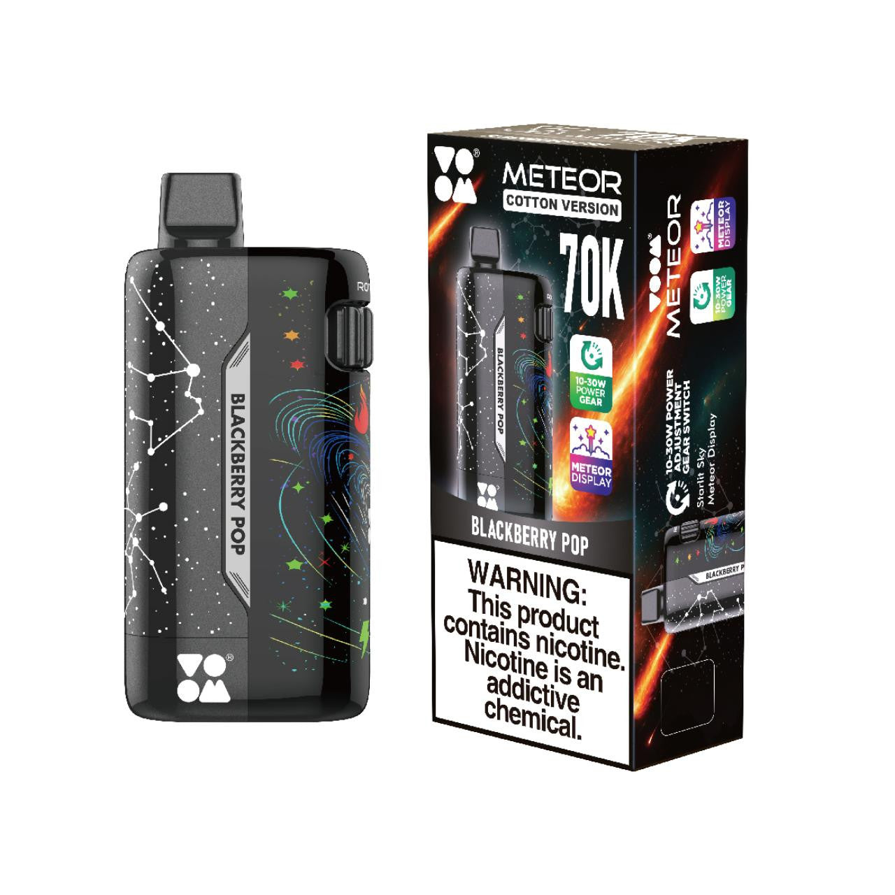 METEOR BAR 70K PUFFS DISPOSABLE (5CT DISPLAY)