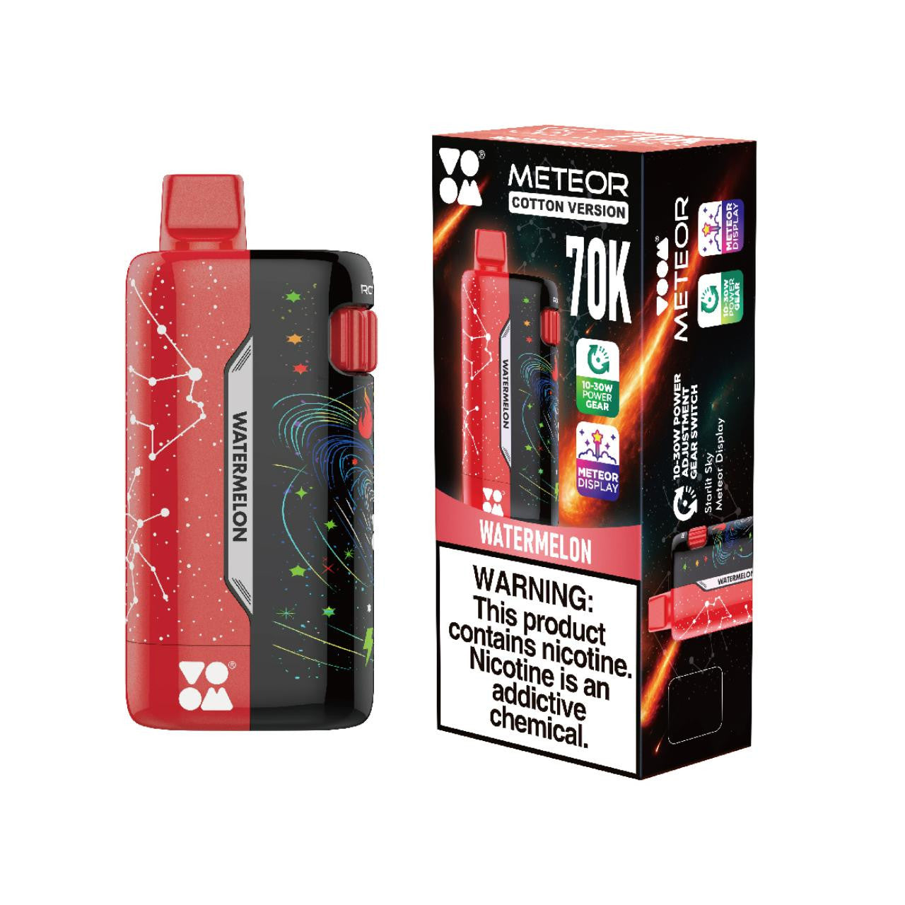 METEOR BAR 70K PUFFS DISPOSABLE (5CT DISPLAY)