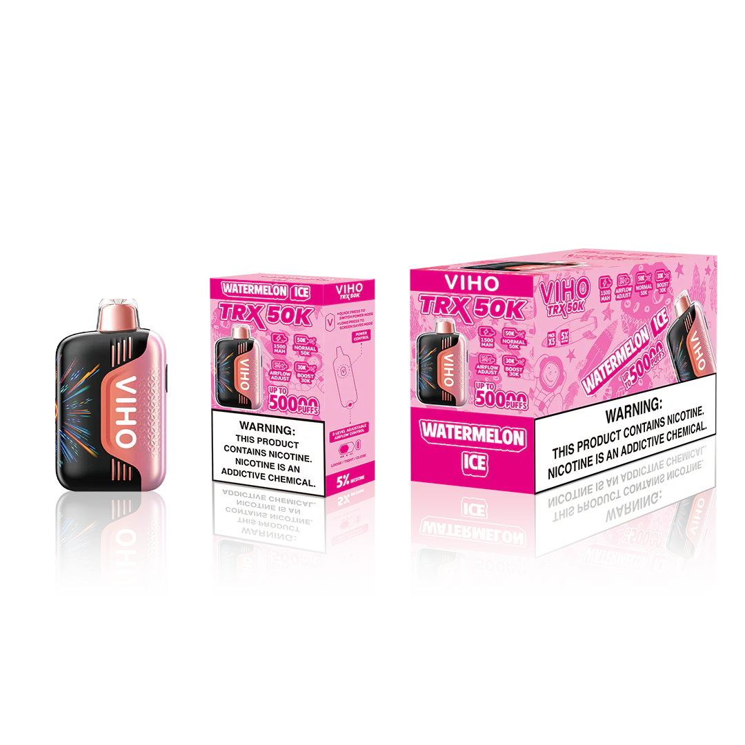 VIHO TRX 50K PUFFS 5% DISPOSABLE (5CT DISPLAY)