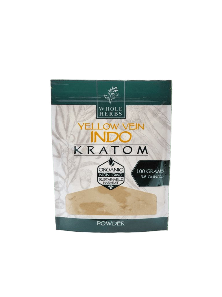 WHOLE HERBS 225 GRAM YELLOW VEIN INDO KRATOM
