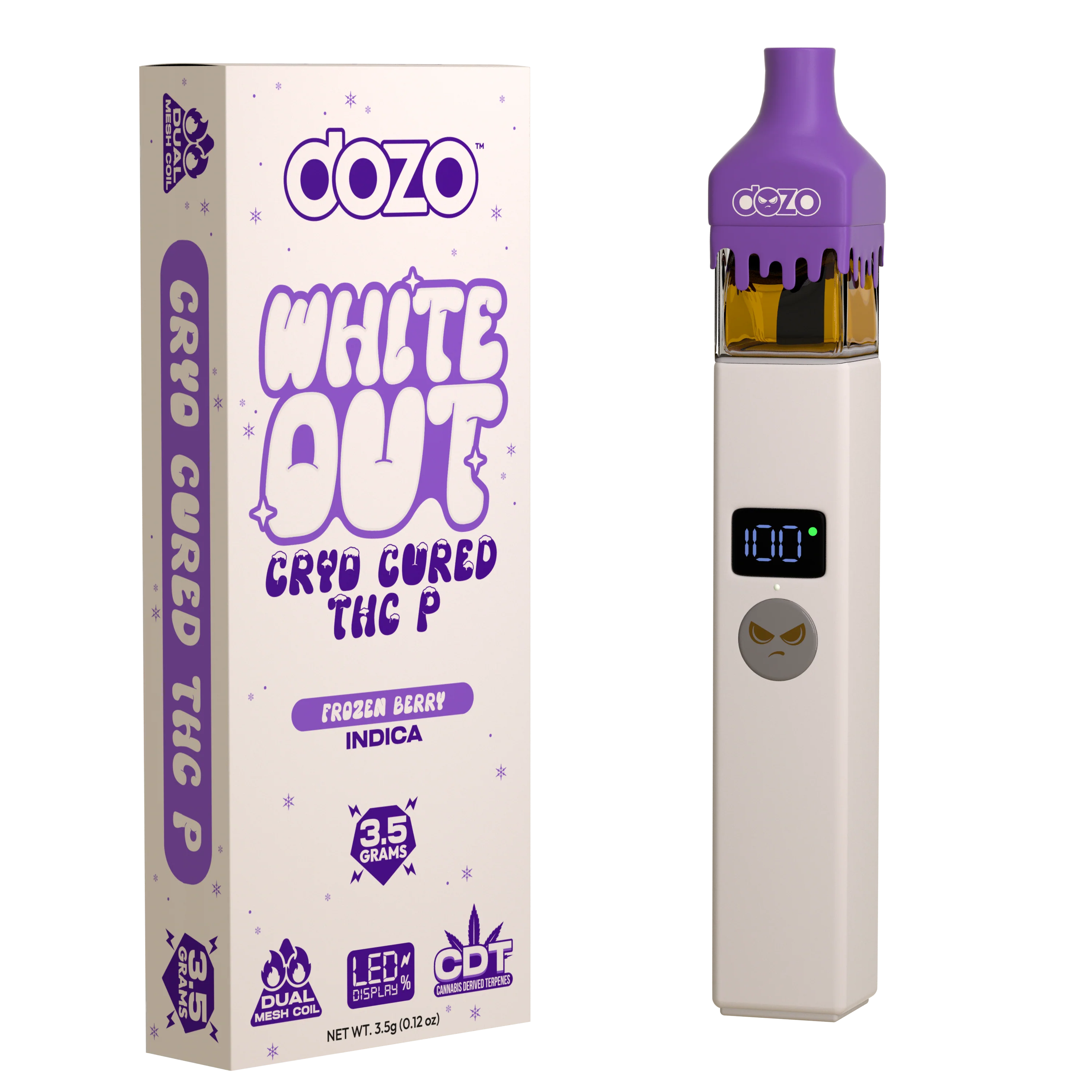 DOZO WHITE OUT CRYO CURED 3.5G THC-P DISPOSABLE