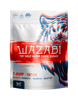 WAZABI TOP SHELF INDOOR EXOTIC FLOWER 1G X 7 JARS / BAG