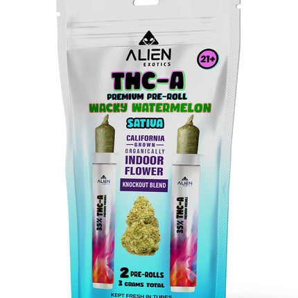 ALIEN EXOTICS THCA PRE-ROLL KNOCKOUT BLEND (2X1.5G EACH)