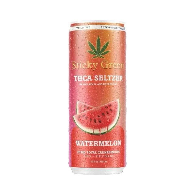 STICKY GREEN  THCA SELTZER 20MG (THCA THCP BLEND) (4 PACK)
