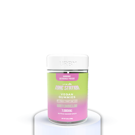 URB X TOKE STATION VEGAN GUMMIES (D9 \ THCA \ THCP \ D8 \ HHC) 7000MG JAR 350MG/PC