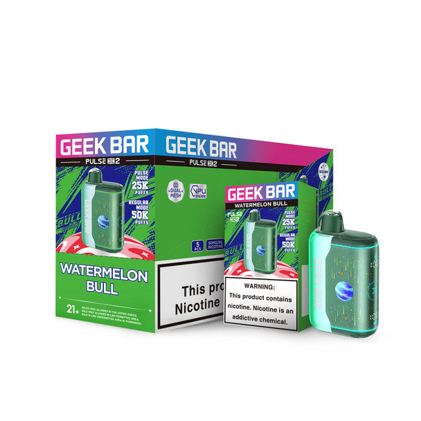 GEEK BAR PULSE X2 25K PUFFS CURVED 3D SCREEN DISPOSABLE (5CT DISPLAY)