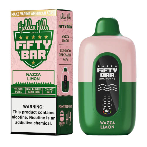 HIDDEN HILLS X FIFTY BAR 20K DISPOSABLE (5CT DISPLAY)