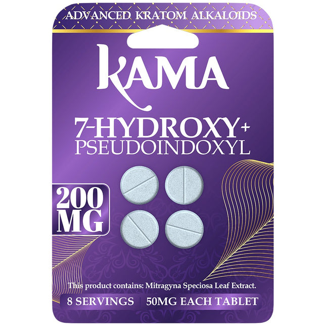 KAMA 7-HYDROXY + PSEUDO 50MG TABLET (4CT PACK) | UNFLAVORED