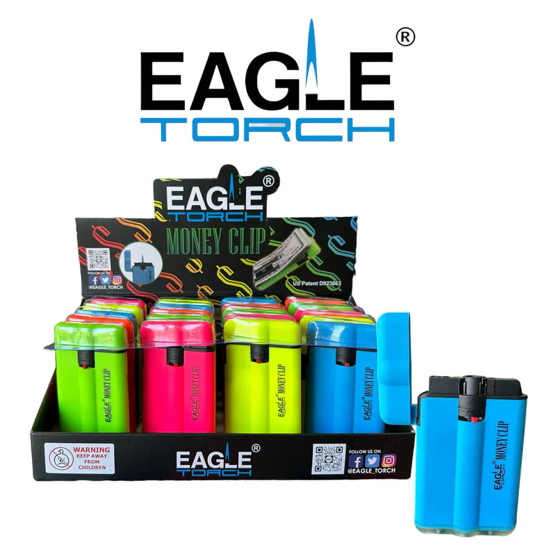 PT161MC EAGLE TORCH LIGHTER 20CT | MONEY CLIP