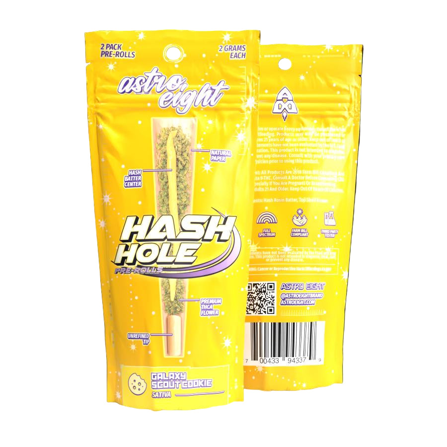 ASTRO EIGHT HASH HOLE PRE-ROLLS (2 X 2G EACH)