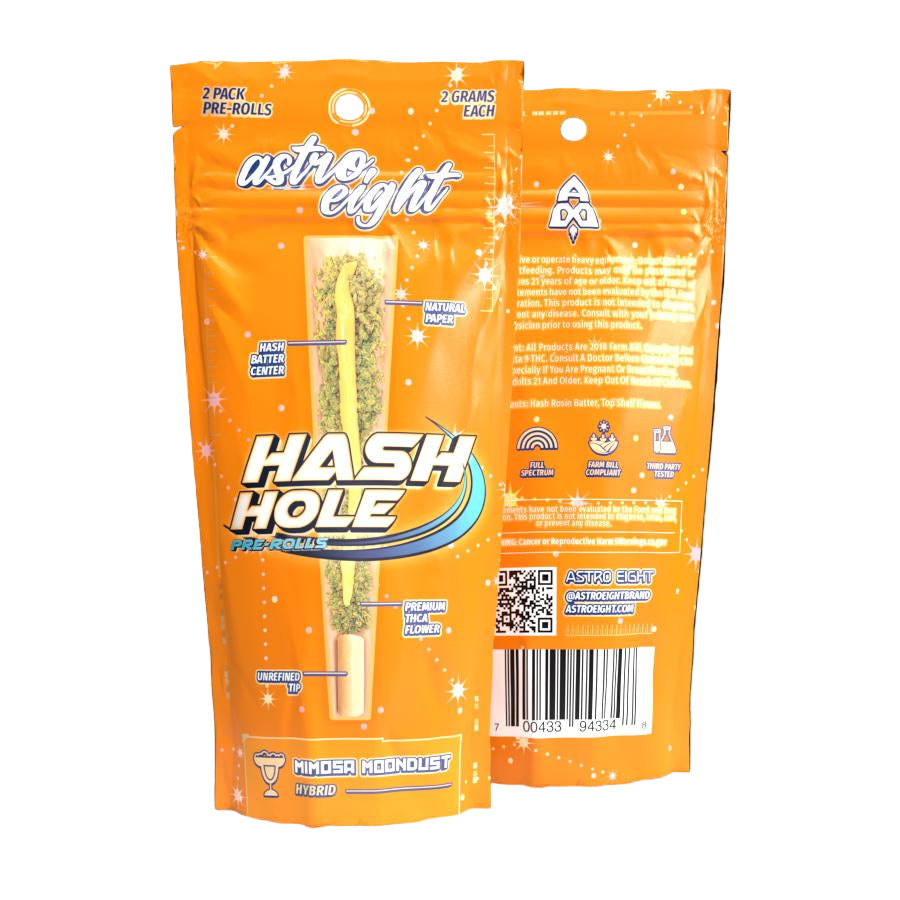 ASTRO EIGHT HASH HOLE PRE-ROLLS (2 X 2G EACH)