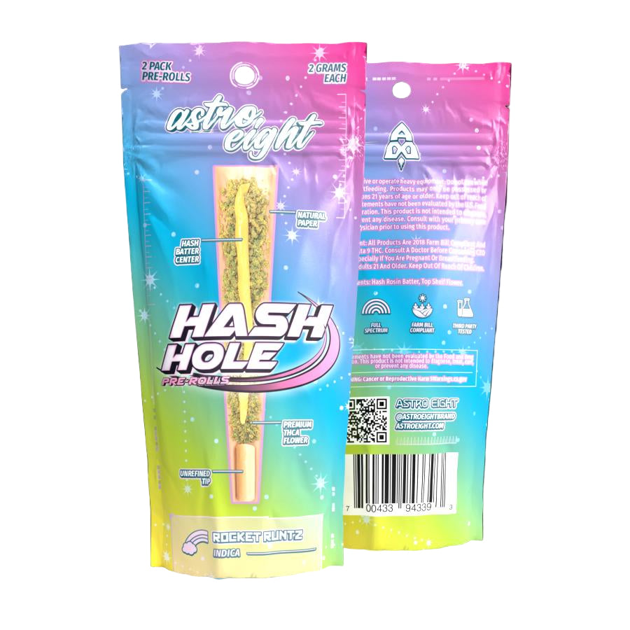 ASTRO EIGHT HASH HOLE PRE-ROLLS (2 X 2G EACH)