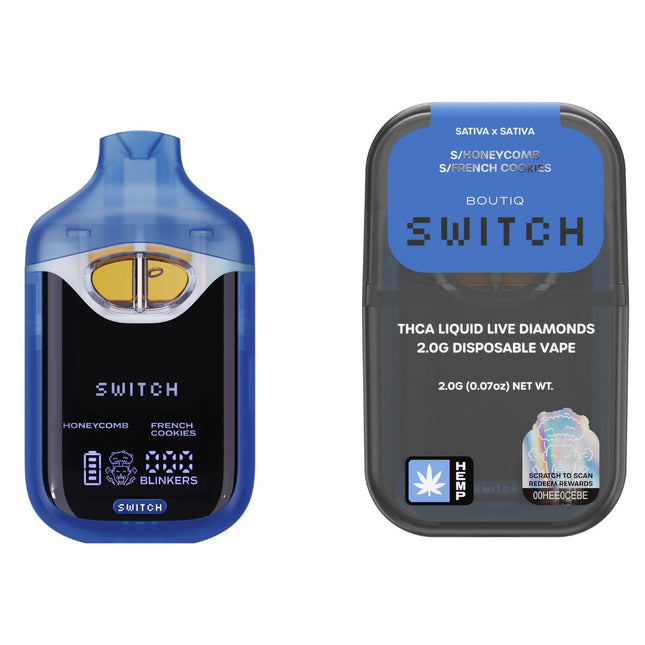 BOUTIQ SWITCH THCA LIQUID LIVE DIAMOND 2 GRAM DISPOSABLE