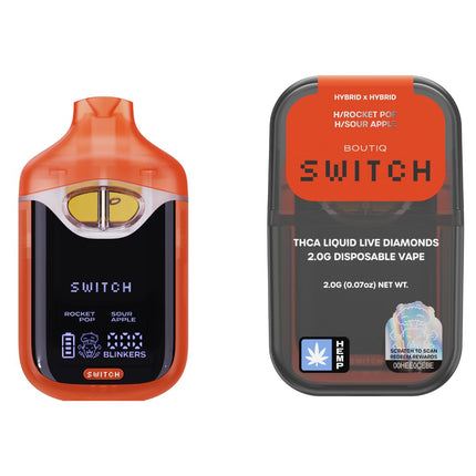 BOUTIQ SWITCH THCA LIQUID LIVE DIAMOND 2 GRAM DISPOSABLE