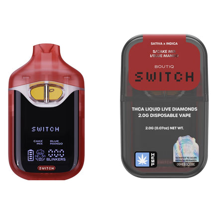 BOUTIQ SWITCH THCA LIQUID LIVE DIAMOND 2 GRAM DISPOSABLE
