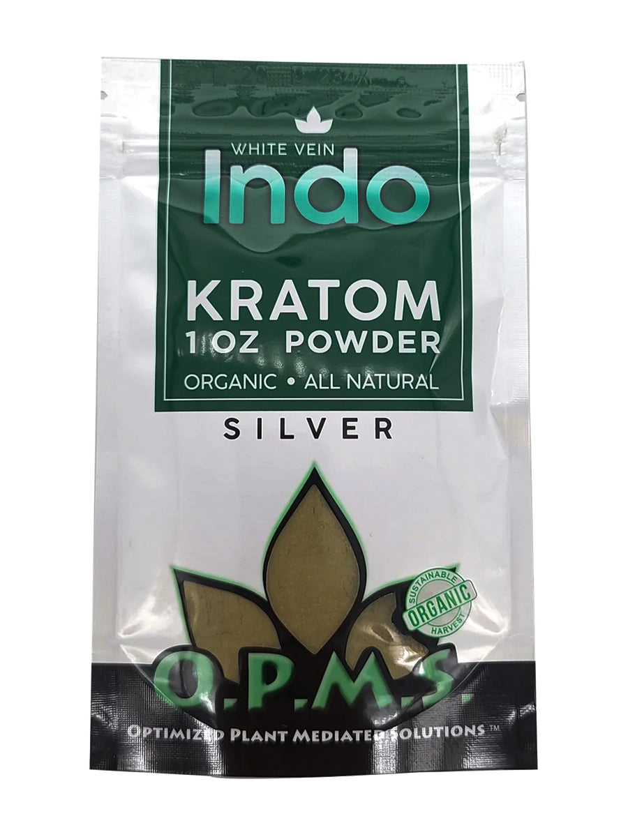 OPMS SILVER KRATOM 1OZ POWDER