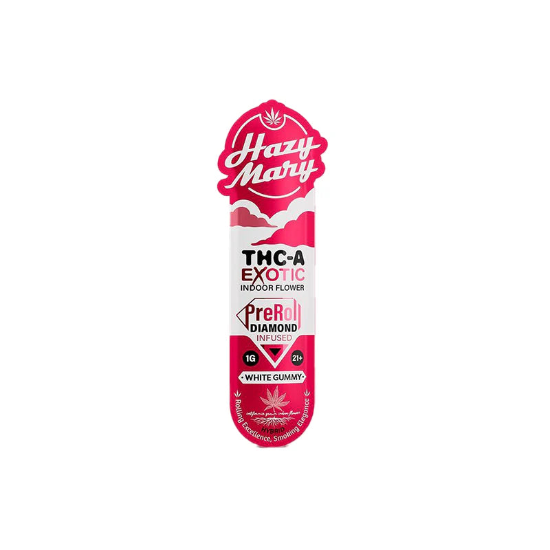 HAZY MARY 1 GRAM THC-A DIAMOND INFUSED PRE ROLL (40CT/BOX)