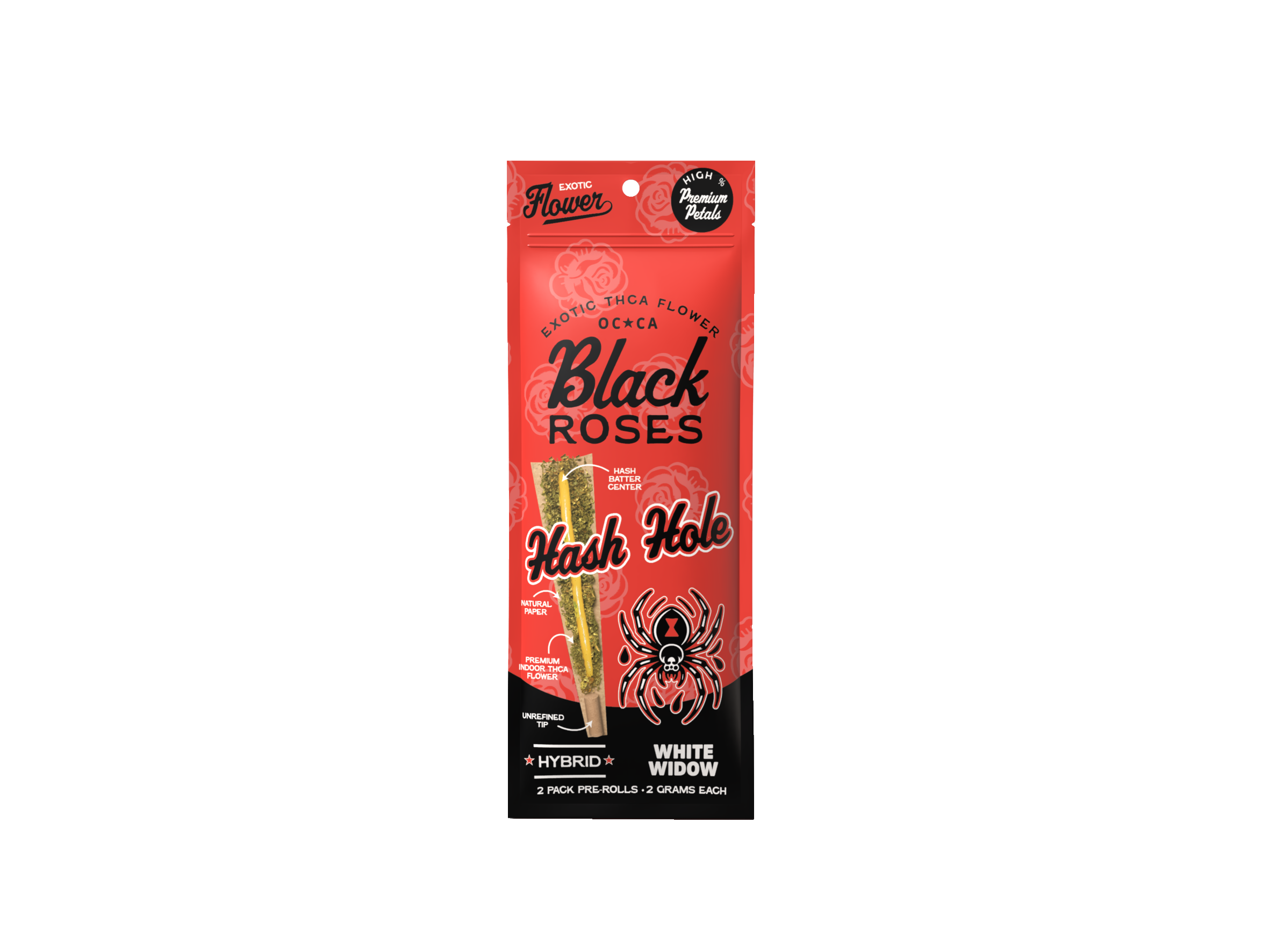 BLACK ROSE THC-A HASH HOLE (2 X 2G PER PACK)
