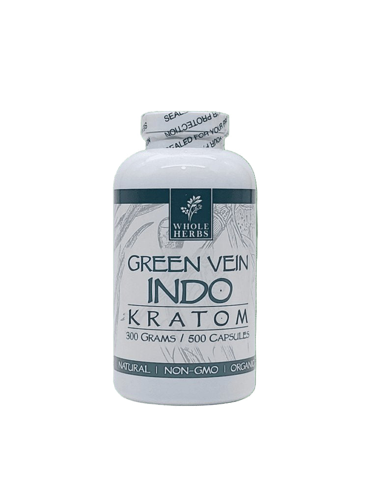 Whole Herbs 500CT Capsule Indo Kratom | GREEN VEIN