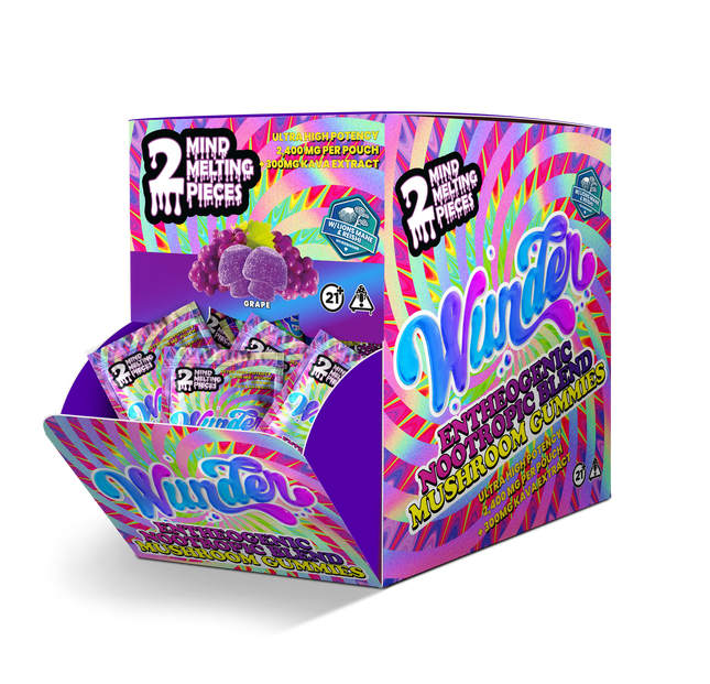 WUNDER MUSHROOM BLEND (2 GUMMY PER PACK) (DISPLAY OF 30)