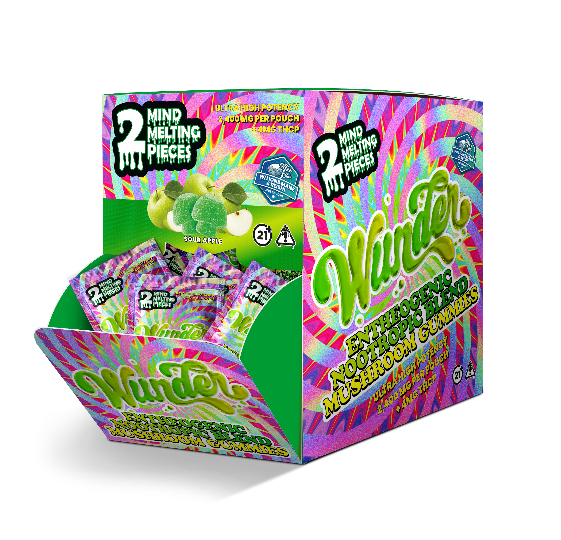 WUNDER MUSHROOM BLEND (2 GUMMY PER PACK) (DISPLAY OF 30)