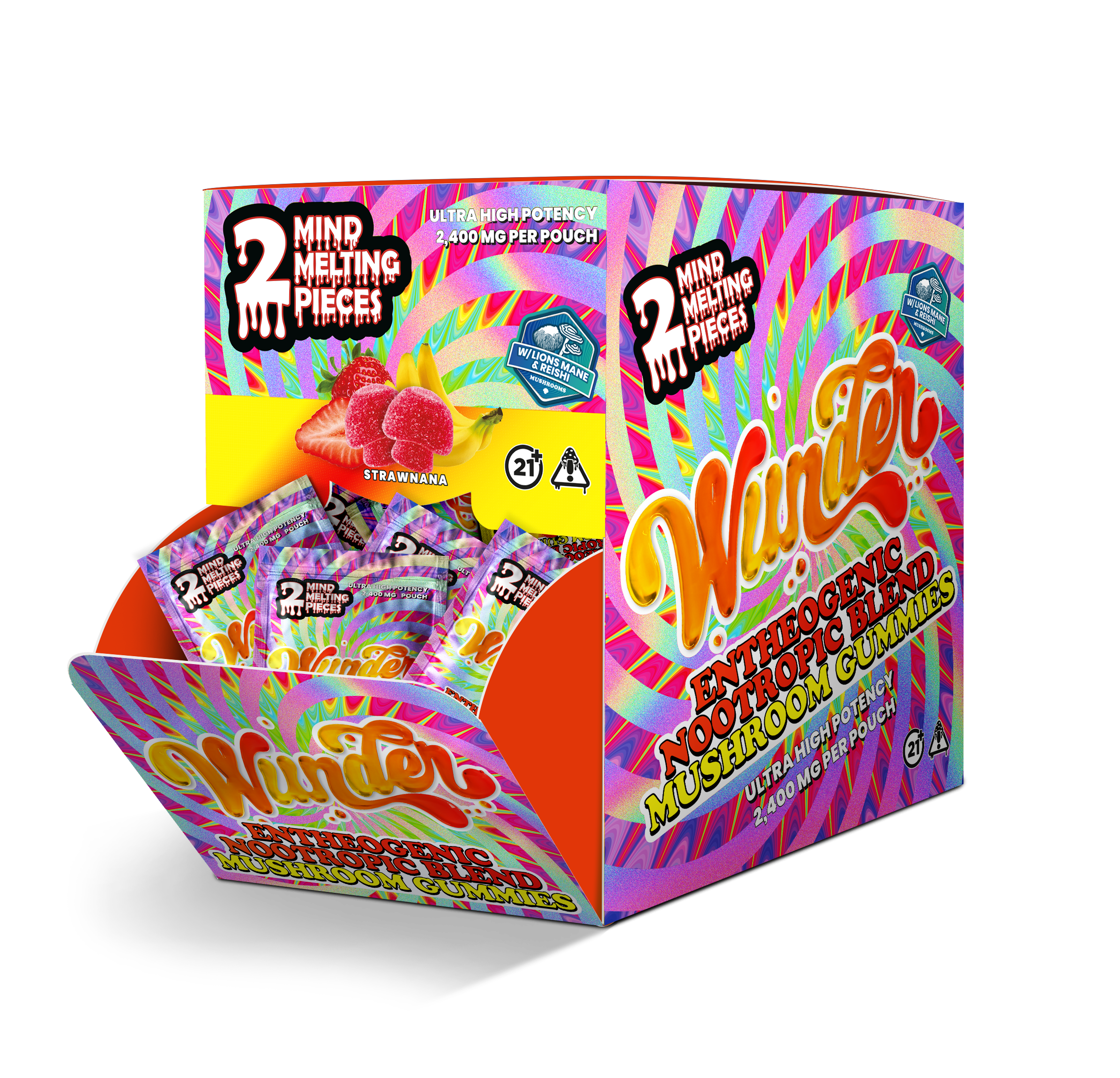 WUNDER MUSHROOM BLEND (2 GUMMY PER PACK) (DISPLAY OF 30)