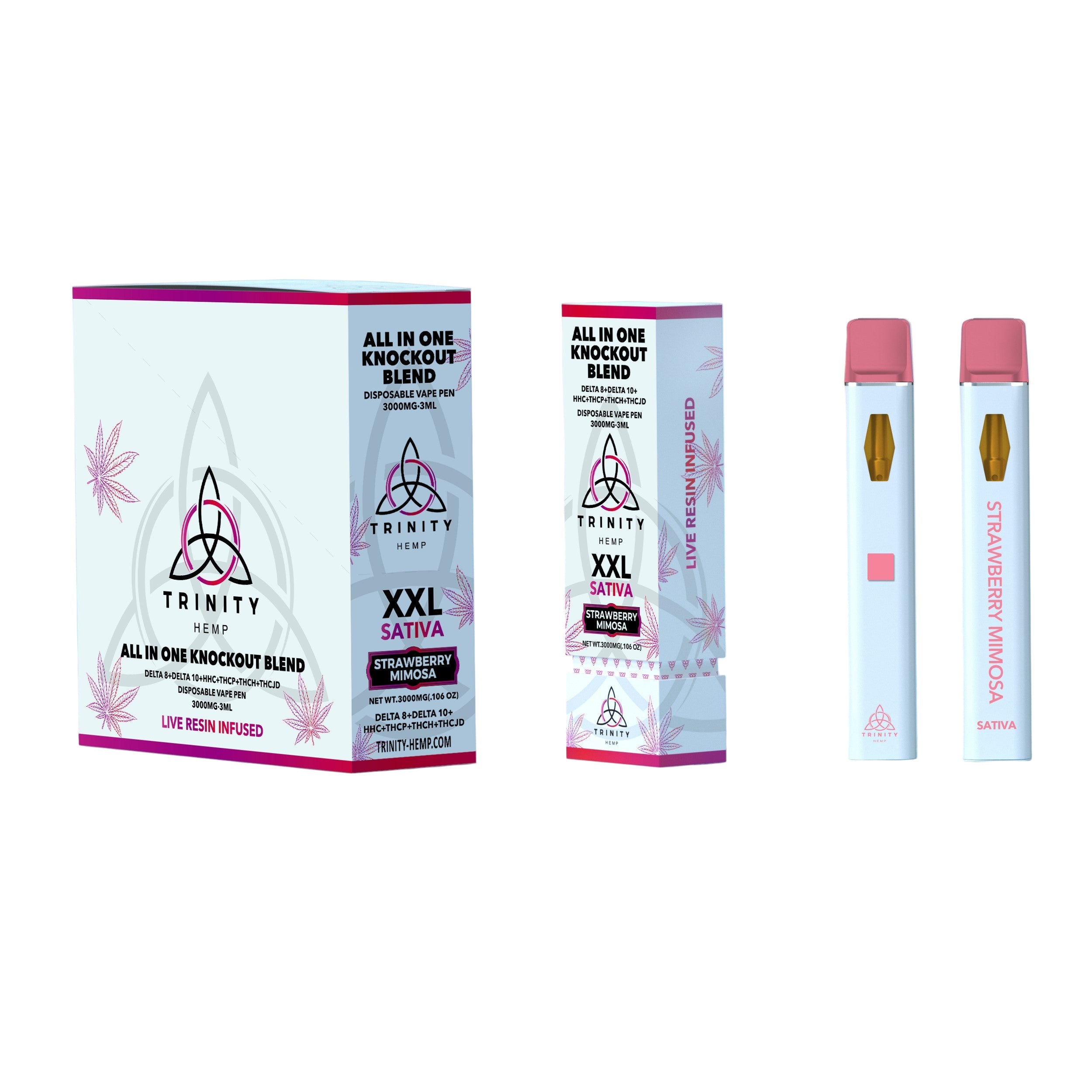 TRINITY HEMP KNOCKOUT BLEND 3ML (D8 + D10 + HHC + THCP + THCJD) DISPOSABLE