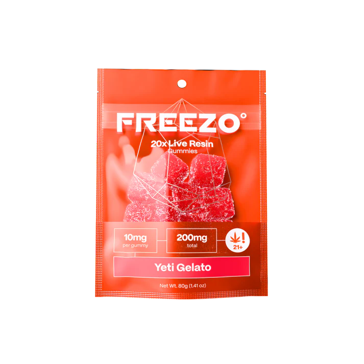 FREEZO 10MG LIVE RESIN GUMMIES (20CT/BAG, 200MG/BAG)