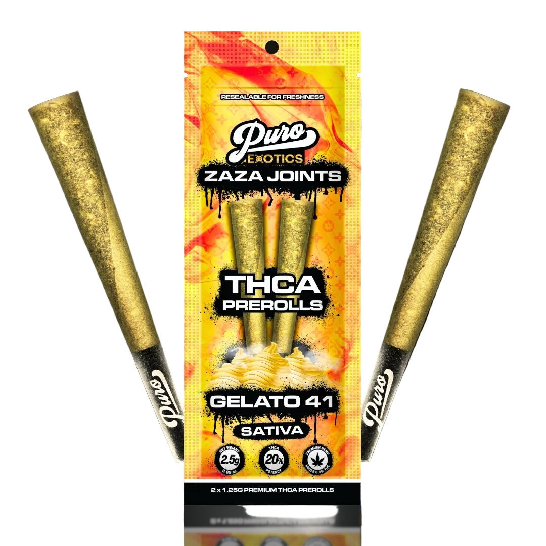 PURO ZAZA THC-A JOINTS 2 X 1.25G PRE-ROLLS